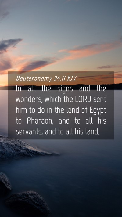 Picture 04 - Deuteronomy 34:11 KJV Mobile Phone Wallpaper - In all the signs and the wonders, which the LORD - Mobile Bible Verse Wallpaper