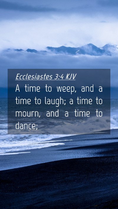 Picture 04 - Ecclesiastes 3:4 KJV Mobile Phone Wallpaper - A time to weep, and a time to laugh; a time to - Mobile Bible Verse Wallpaper