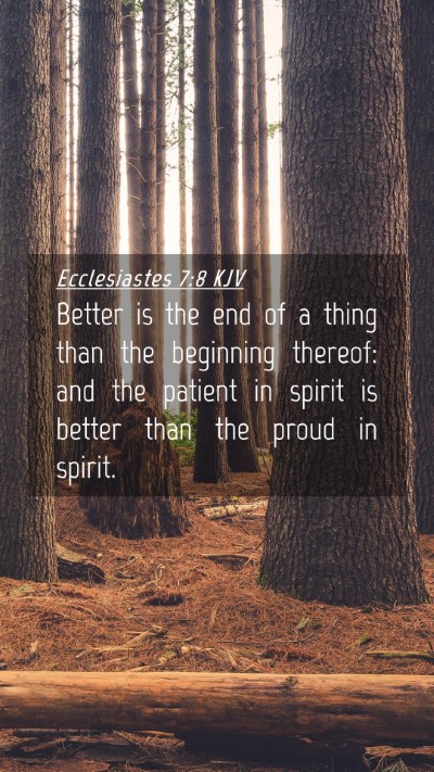 Picture 04 - Ecclesiastes 7:8 KJV Mobile Phone Wallpaper - Better is the end of a thing than the beginning - Mobile Bible Verse Wallpaper