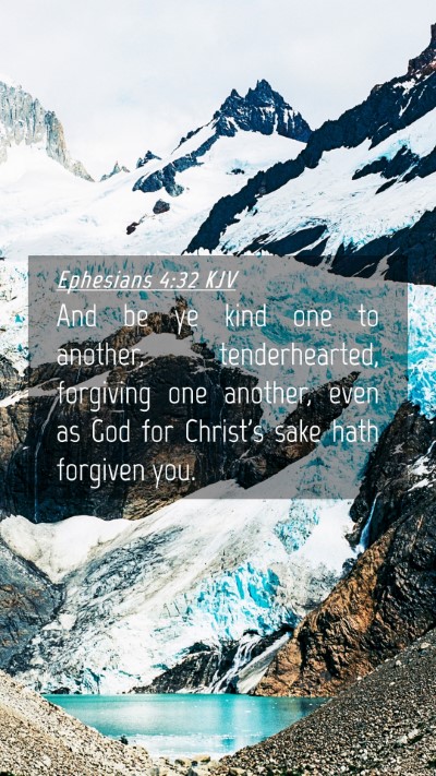 Picture 04 - Ephesians 4:32 KJV Mobile Phone Wallpaper - And be ye kind one to another, tenderhearted, - Mobile Bible Verse Wallpaper