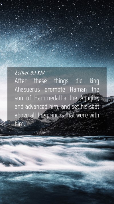 Picture 04 - Esther 3:1 KJV Mobile Phone Wallpaper - After these things did king Ahasuerus promote - Mobile Bible Verse Wallpaper