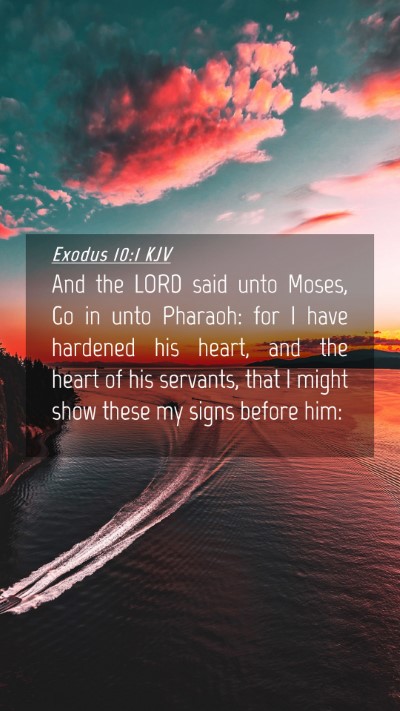 Picture 04 - Exodus 10:1 KJV Mobile Phone Wallpaper - And the LORD said unto Moses, Go in unto Pharaoh: - Mobile Bible Verse Wallpaper