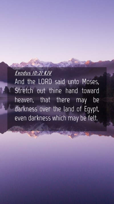 Picture 04 - Exodus 10:21 KJV Mobile Phone Wallpaper - And the LORD said unto Moses, Stretch out thine - Mobile Bible Verse Wallpaper