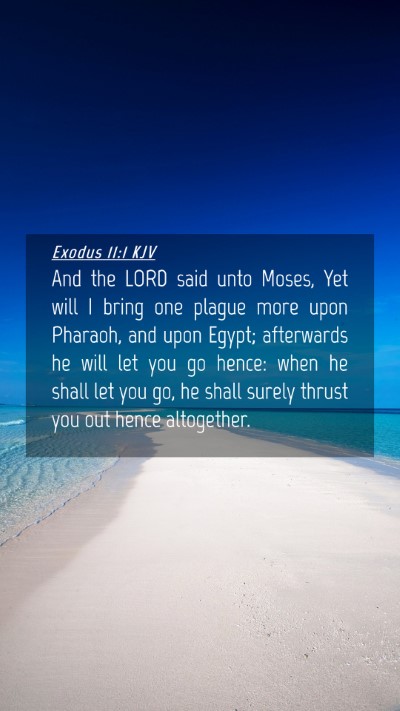 Picture 04 - Exodus 11:1 KJV Mobile Phone Wallpaper - And the LORD said unto Moses, Yet will I bring - Mobile Bible Verse Wallpaper