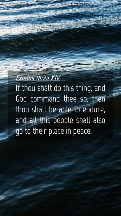 Picture 04 - Exodus 18:23 KJV Mobile Phone Wallpaper - If thou shalt do this thing, and God command thee - Mobile Bible Verse Wallpaper
