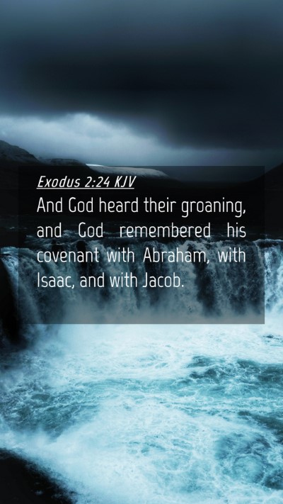 Picture 04 - Exodus 2:24 KJV Mobile Phone Wallpaper - And God heard their groaning, and God remembered - Mobile Bible Verse Wallpaper