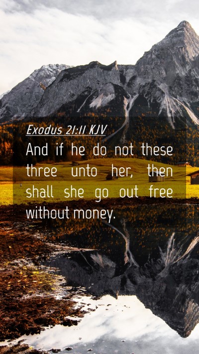 Picture 04 - Exodus 21:11 KJV Mobile Phone Wallpaper - And if he do not these three unto her, then shall - Mobile Bible Verse Wallpaper