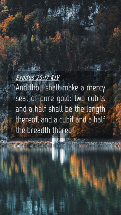 Picture 04 - Exodus 25:17 KJV Mobile Phone Wallpaper - And thou shalt make a mercy seat of pure gold: - Mobile Bible Verse Wallpaper