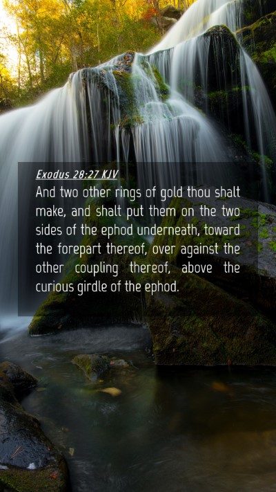 Picture 04 - Exodus 28:27 KJV Mobile Phone Wallpaper - And two other rings of gold thou shalt make, and - Mobile Bible Verse Wallpaper