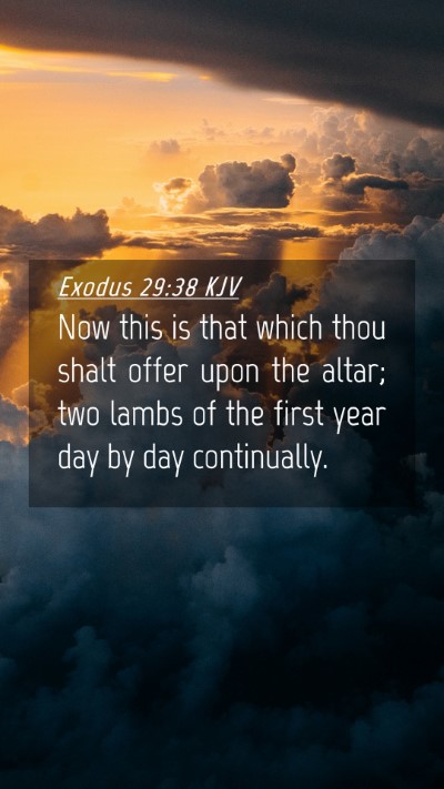 Picture 04 - Exodus 29:38 KJV Mobile Phone Wallpaper - Now this is that which thou shalt offer upon the - Mobile Bible Verse Wallpaper