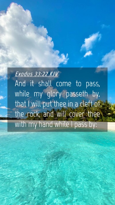 Picture 04 - Exodus 33:22 KJV Mobile Phone Wallpaper - And it shall come to pass, while my glory passeth - Mobile Bible Verse Wallpaper