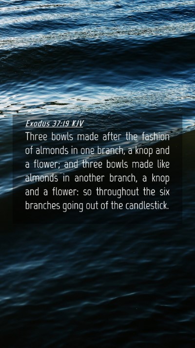 Picture 04 - Exodus 37:19 KJV Mobile Phone Wallpaper - Three bowls made after the fashion of almonds in - Mobile Bible Verse Wallpaper
