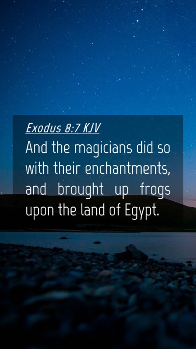 Picture 04 - Exodus 8:7 KJV Mobile Phone Wallpaper - And the magicians did so with their enchantments, - Mobile Bible Verse Wallpaper