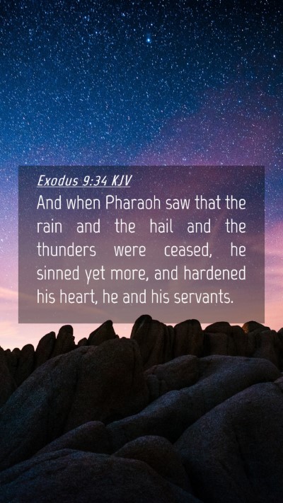 Picture 04 - Exodus 9:34 KJV Mobile Phone Wallpaper - And when Pharaoh saw that the rain and the hail - Mobile Bible Verse Wallpaper