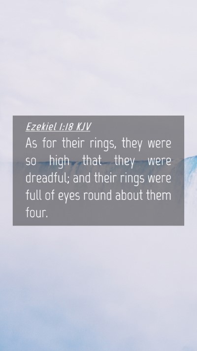 Picture 04 - Ezekiel 1:18 KJV Mobile Phone Wallpaper - As for their rings, they were so high that they - Mobile Bible Verse Wallpaper