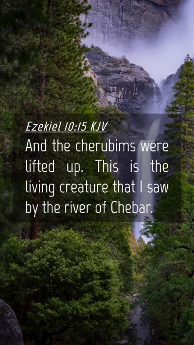 Picture 04 - Ezekiel 10:15 KJV Mobile Phone Wallpaper - And the cherubims were lifted up. This is the - Mobile Bible Verse Wallpaper
