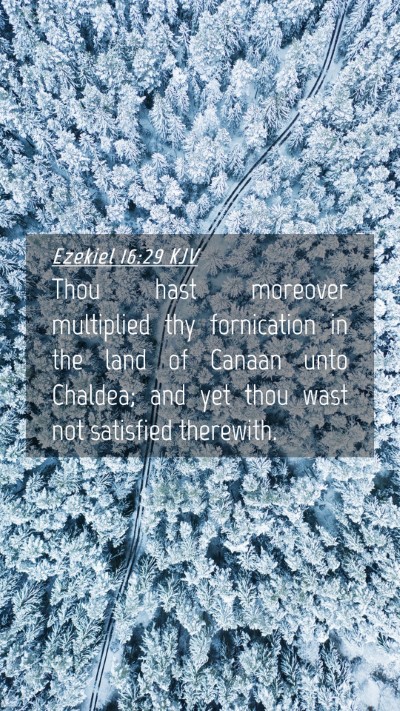 Picture 04 - Ezekiel 16:29 KJV Mobile Phone Wallpaper - Thou hast moreover multiplied thy fornication in - Mobile Bible Verse Wallpaper