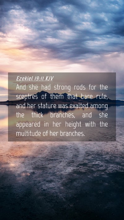 Picture 04 - Ezekiel 19:11 KJV Mobile Phone Wallpaper - And she had strong rods for the sceptres of them - Mobile Bible Verse Wallpaper