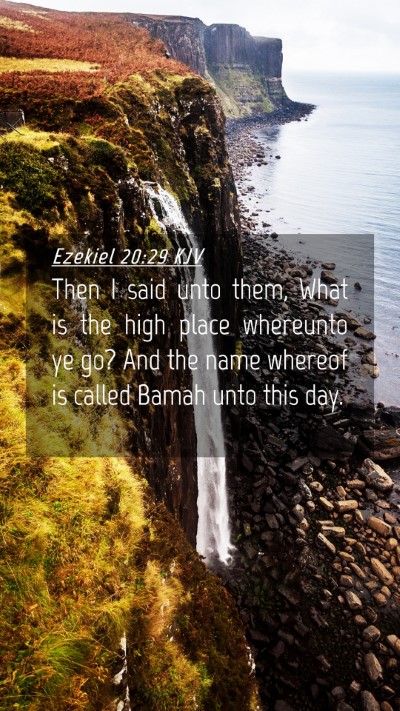 Picture 04 - Ezekiel 20:29 KJV Mobile Phone Wallpaper - Then I said unto them, What is the high place - Mobile Bible Verse Wallpaper