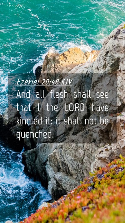 Picture 04 - Ezekiel 20:48 KJV Mobile Phone Wallpaper - And all flesh shall see that I the LORD have - Mobile Bible Verse Wallpaper