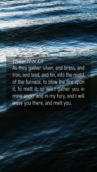 Picture 04 - Ezekiel 22:20 KJV Mobile Phone Wallpaper - As they gather silver, and brass, and iron, and - Mobile Bible Verse Wallpaper
