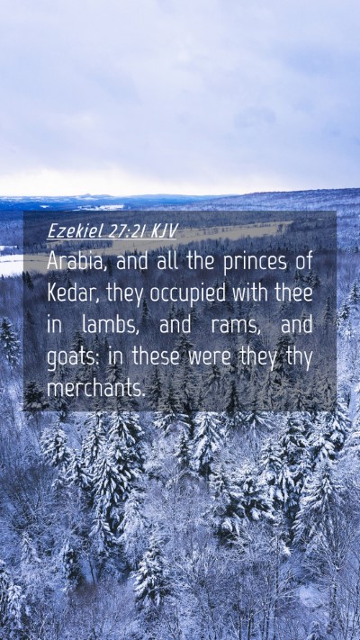 Picture 04 - Ezekiel 27:21 KJV Mobile Phone Wallpaper - Arabia, and all the princes of Kedar, they - Mobile Bible Verse Wallpaper