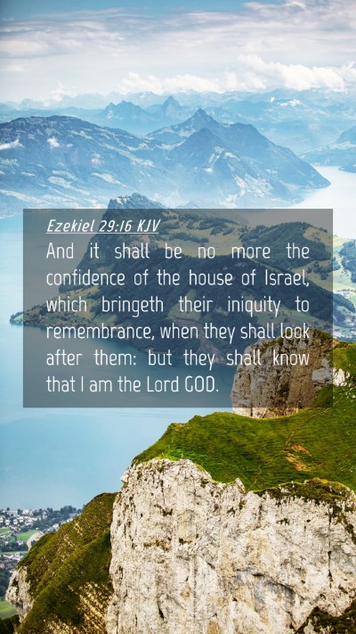 Picture 04 - Ezekiel 29:16 KJV Mobile Phone Wallpaper - And it shall be no more the confidence of the - Mobile Bible Verse Wallpaper