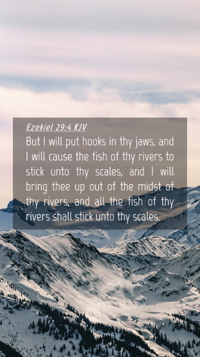 Picture 04 - Ezekiel 29:4 KJV Mobile Phone Wallpaper - But I will put hooks in thy jaws, and I will - Mobile Bible Verse Wallpaper