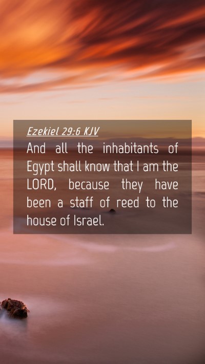 Picture 04 - Ezekiel 29:6 KJV Mobile Phone Wallpaper - And all the inhabitants of Egypt shall know that - Mobile Bible Verse Wallpaper