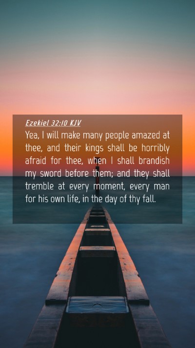Picture 04 - Ezekiel 32:10 KJV Mobile Phone Wallpaper - Yea, I will make many people amazed at thee, and - Mobile Bible Verse Wallpaper