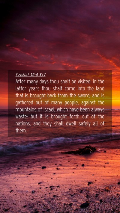 Picture 04 - Ezekiel 38:8 KJV Mobile Phone Wallpaper - After many days thou shalt be visited: in the - Mobile Bible Verse Wallpaper