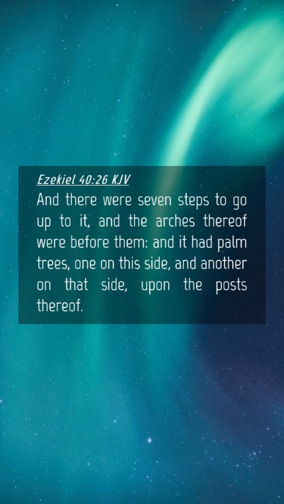 Picture 04 - Ezekiel 40:26 KJV Mobile Phone Wallpaper - And there were seven steps to go up to it, and - Mobile Bible Verse Wallpaper