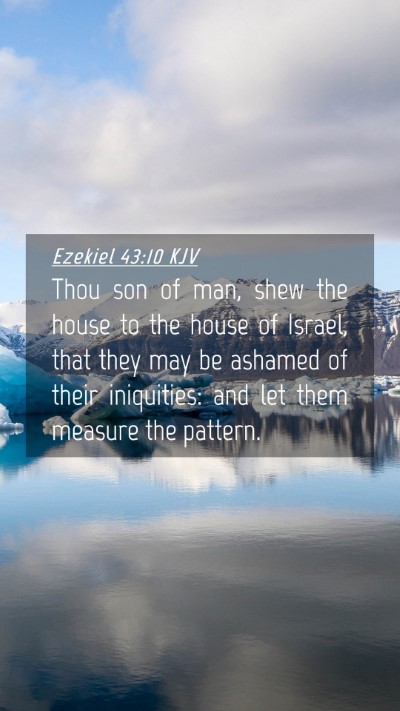 Picture 04 - Ezekiel 43:10 KJV Mobile Phone Wallpaper - Thou son of man, shew the house to the house of - Mobile Bible Verse Wallpaper