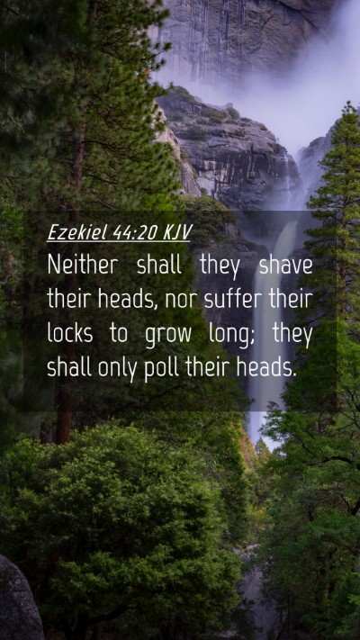 Picture 04 - Ezekiel 44:20 KJV Mobile Phone Wallpaper - Neither shall they shave their heads, nor suffer - Mobile Bible Verse Wallpaper