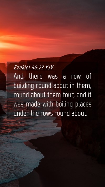 Picture 04 - Ezekiel 46:23 KJV Mobile Phone Wallpaper - And there was a row of building round about in - Mobile Bible Verse Wallpaper