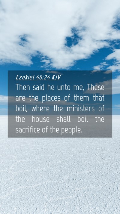 Picture 04 - Ezekiel 46:24 KJV Mobile Phone Wallpaper - Then said he unto me, These are the places of - Mobile Bible Verse Wallpaper