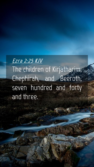 Picture 04 - Ezra 2:25 KJV Mobile Phone Wallpaper - The children of Kirjatharim, Chephirah, and - Mobile Bible Verse Wallpaper