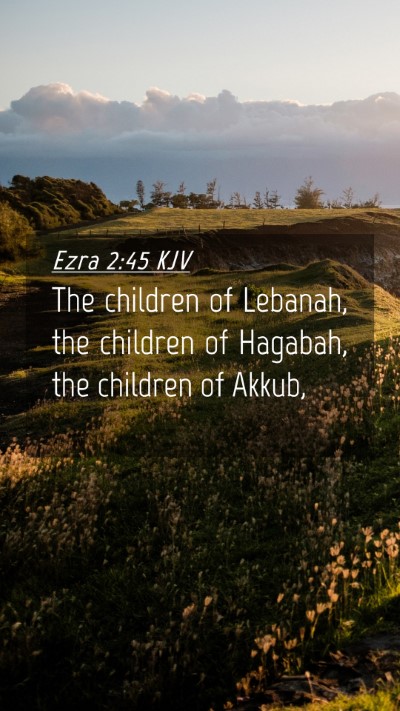 Picture 04 - Ezra 2:45 KJV Mobile Phone Wallpaper - The children of Lebanah, the children of Hagabah, - Mobile Bible Verse Wallpaper
