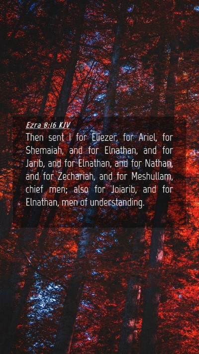 Picture 04 - Ezra 8:16 KJV Mobile Phone Wallpaper - Then sent I for Eliezer, for Ariel, for Shemaiah, - Mobile Bible Verse Wallpaper