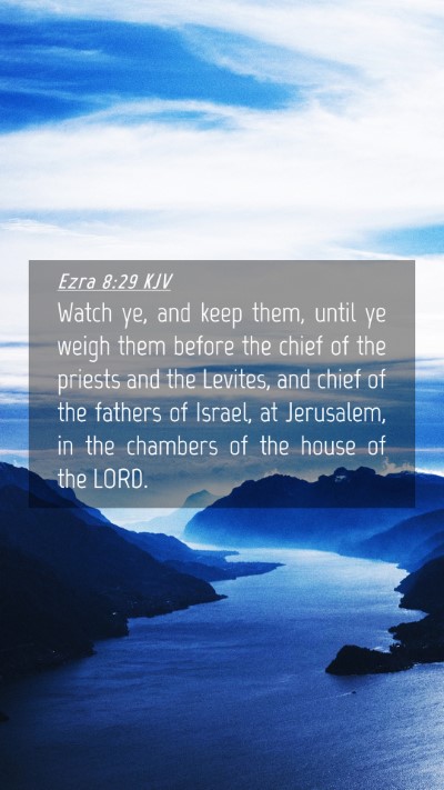 Picture 04 - Ezra 8:29 KJV Mobile Phone Wallpaper - Watch ye, and keep them, until ye weigh them - Mobile Bible Verse Wallpaper