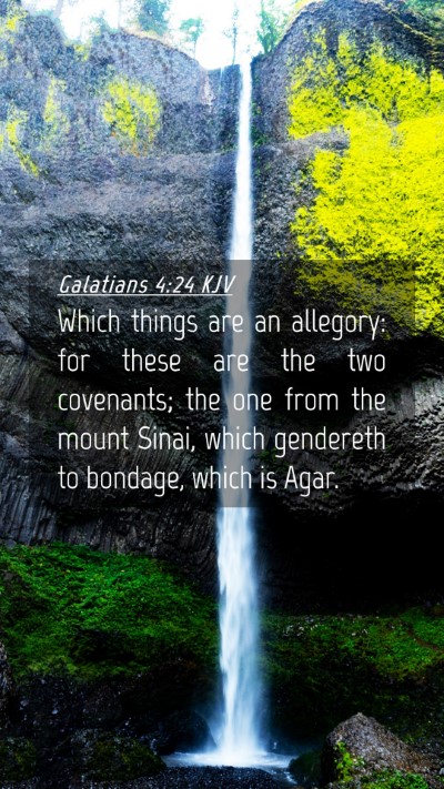 Picture 04 - Galatians 4:24 KJV Mobile Phone Wallpaper - Which things are an allegory: for these are the - Mobile Bible Verse Wallpaper
