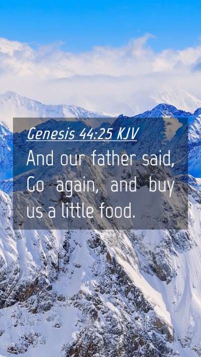 Picture 04 - Genesis 44:25 KJV Mobile Phone Wallpaper - And our father said, Go again, and buy us a - Mobile Bible Verse Wallpaper