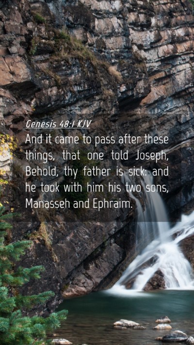 Picture 04 - Genesis 48:1 KJV Mobile Phone Wallpaper - And it came to pass after these things, that one - Mobile Bible Verse Wallpaper