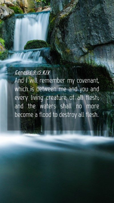 Picture 04 - Genesis 9:15 KJV Mobile Phone Wallpaper - And I will remember my covenant, which is between - Mobile Bible Verse Wallpaper