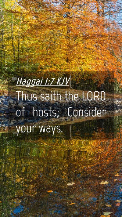 Picture 04 - Haggai 1:7 KJV Mobile Phone Wallpaper - Thus saith the LORD of hosts; Consider your - Mobile Bible Verse Wallpaper