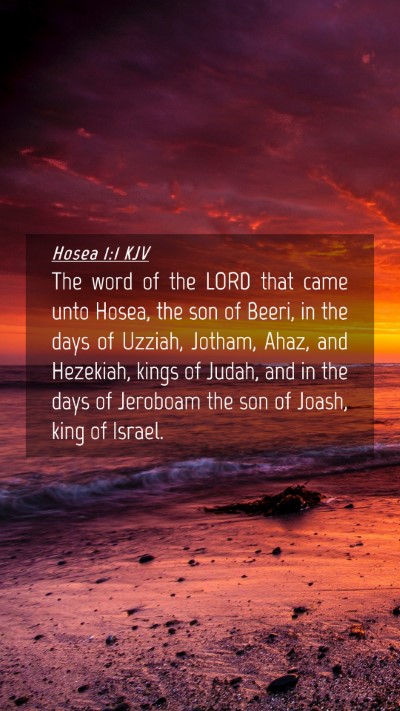 Picture 04 - Hosea 1:1 KJV Mobile Phone Wallpaper - The word of the LORD that came unto Hosea, the - Mobile Bible Verse Wallpaper