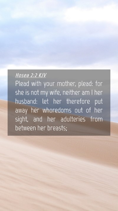 Picture 04 - Hosea 2:2 KJV Mobile Phone Wallpaper - Plead with your mother, plead: for she is not my - Mobile Bible Verse Wallpaper