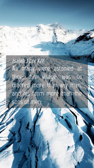 Picture 04 - Isaiah 52:14 KJV Mobile Phone Wallpaper - As many were astonied at thee; his visage was so - Mobile Bible Verse Wallpaper