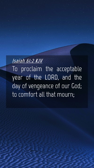 Picture 04 - Isaiah 61:2 KJV Mobile Phone Wallpaper - To proclaim the acceptable year of the LORD, and - Mobile Bible Verse Wallpaper