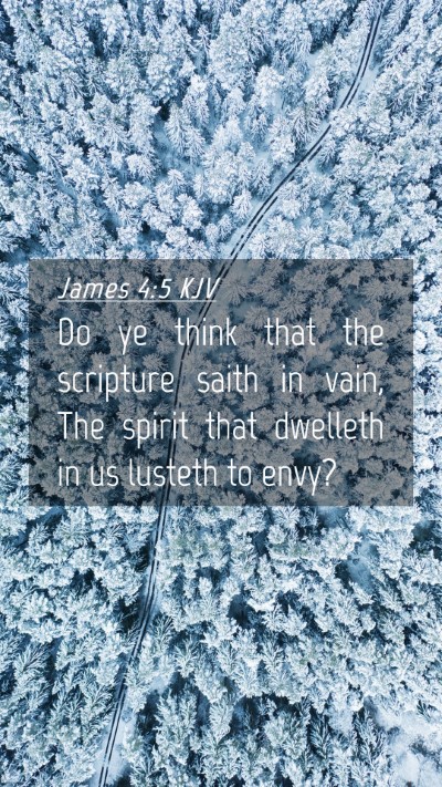 Picture 04 - James 4:5 KJV Mobile Phone Wallpaper - Do ye think that the scripture saith in vain, The - Mobile Bible Verse Wallpaper